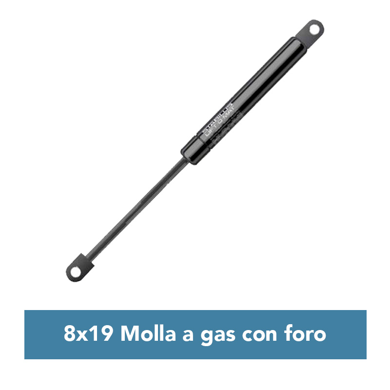 8x19 Molla a gas Stabilus Liftomat con foro